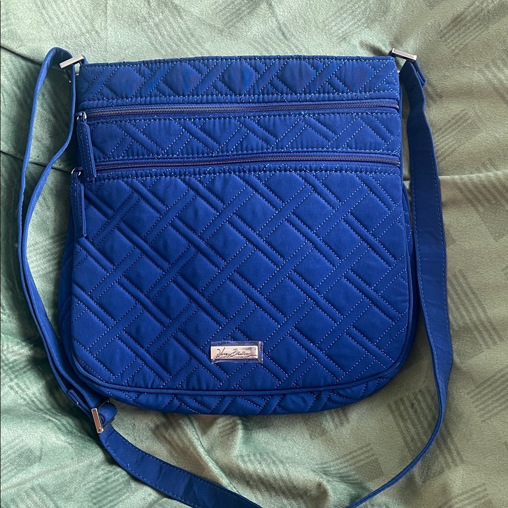 Vera Bradley Cobalt Quilted Crossbody Bag nwot
